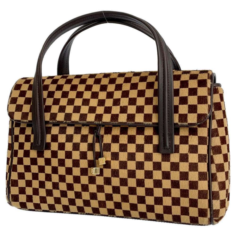 Louis Vuitton Damier Sauvage Haircalf Lion Handbag